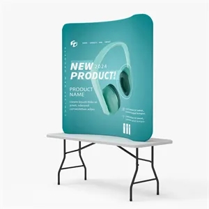 Tension Fabric Displays - Curved single sided