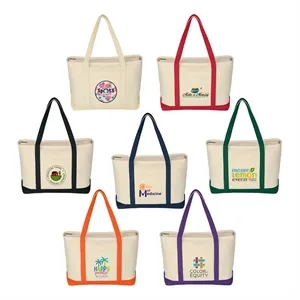 Jornikolor Large 24 oz. Starboard Cotton Canvas Tote Bag