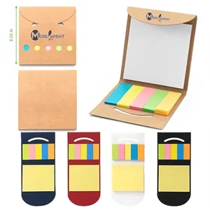 2-in-1 Recycled Paper Office Sticky Notes Set