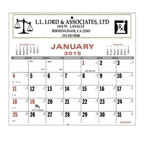 Professional Large Wall Appointment Calendar