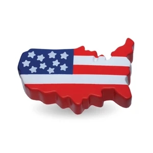 U.S. Map shaped stress reliever