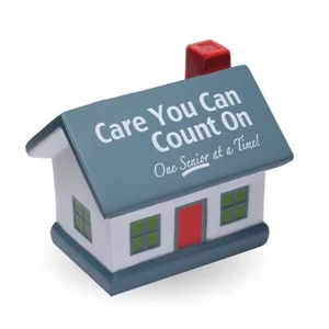 House shaped stress reliever