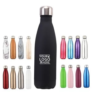 17 Oz Cola Shape Vacuum Insulated Water Bottle