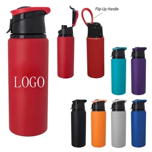 25 oz Aluminum Water Bottle With Snap Lids