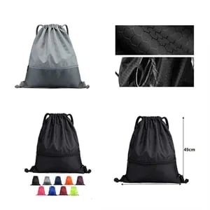 Strap pocket drawstring splashproof fitness backpack