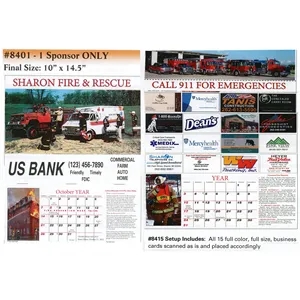 Fire and Community Safety Calendar - 1 Sponsor