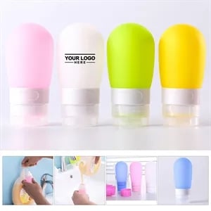 Travel-Size Silicone Bottles for Toiletries, 2 OZ Capacity