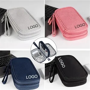 3 Layer Travel Electronics Accessory Storage Organizer Bag