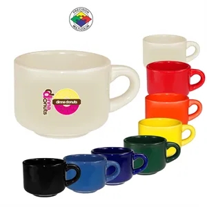 7oz Vitrified Stackable Cup, spot color