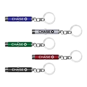 Dual function laser pointer and LED flashlight  keychain