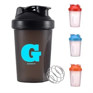15oz Plastic Shaker Bottle Water Cup for Workout