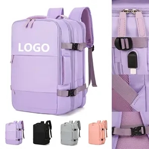 Custom Waterproof Travel Backpack with USB Charging Port