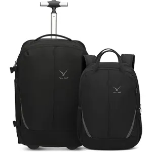 2-in-1 Modular Rolling Backpack Set