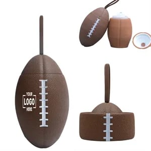 Collapsible Silicone Rugby Ball Shape Sports Water Bottle