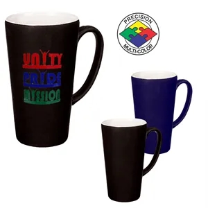 16oz Two-Tone Satin Cafe Latte Mug