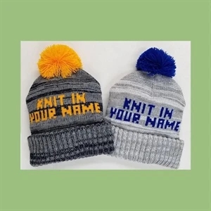 Retro 2-Tone Deluxe Rib Cuff Heavyweight Knit Hat - USA Made