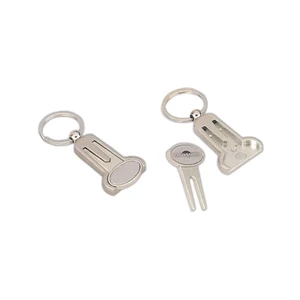 Magnetic Divot/Ball Marker with Key Chain