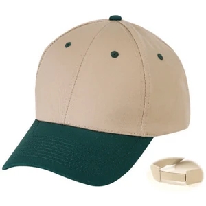 6-panel, constructed, low profile cap, 100% cotton twill