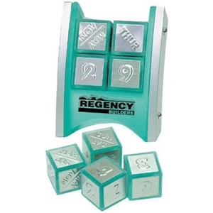 Jade acrylic perpetual desk calendar