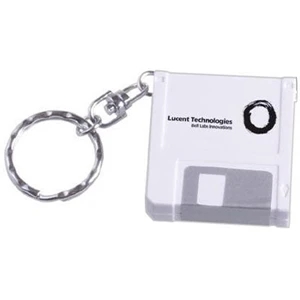Computer Disk Shaped Tape Measure Keychain