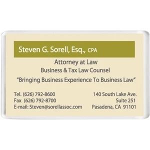 Rectangle Acrylic Magnet, Clear, , Full Color
